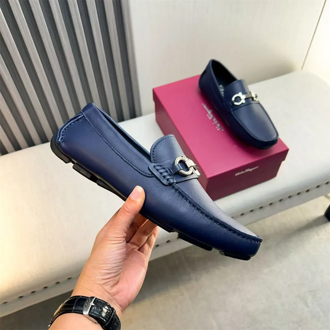Men's shoes 💰560 Ferragamo new high-end quality 🔥 black cowhide ➕ cowhide lining size 38-45
